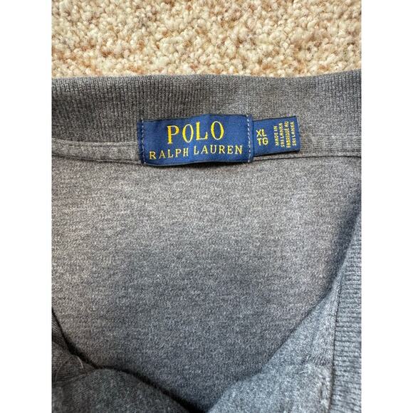 POLO Ralph Lauren Men's short sleeve collared shirt; size XL;  Gray - VERY SOFT - Picture 3 of 8